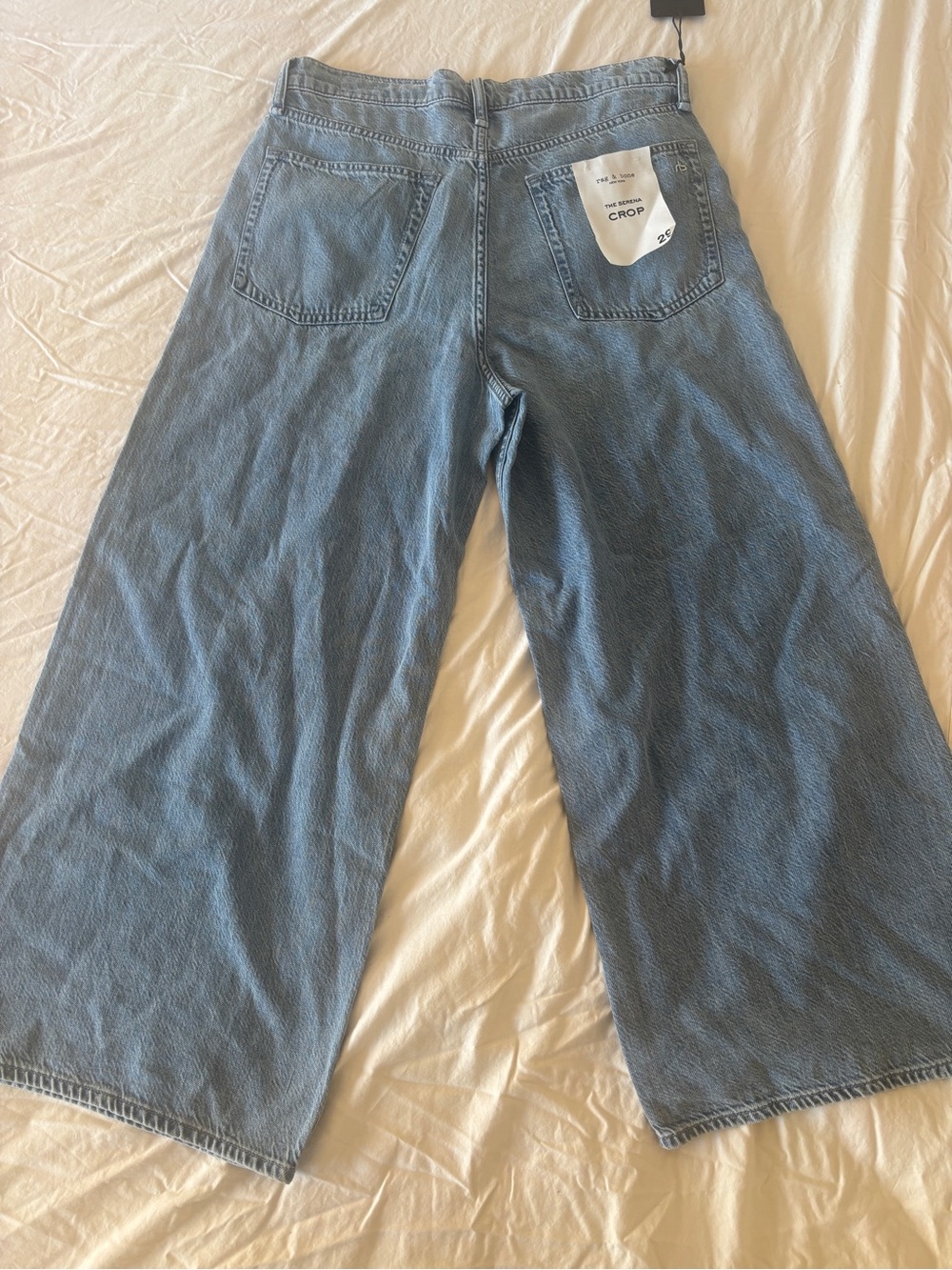 rag & bone Light Blue Wide-Leg Jeans - Picture 2 of 5